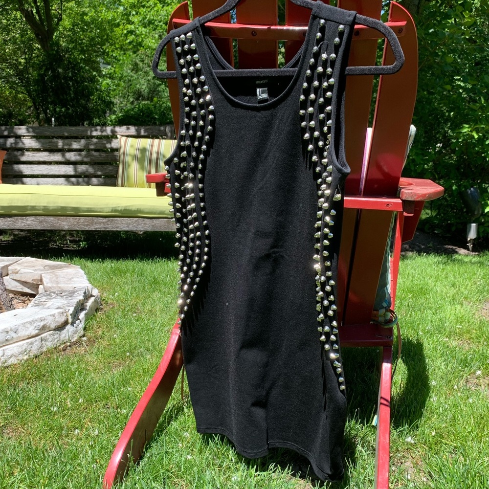Tank Top Dress with Flattering Stud Detailing